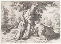KG 02496
<br/>
Metamorfosen: dochters van Cecrops met de mand
<br/>
<em>Anoniem NL (16de - 17de eeuw)</em>